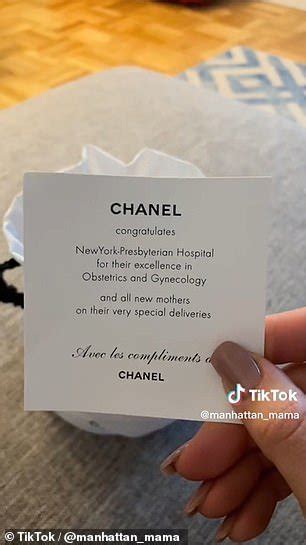 chanel gifts nyc hospital.